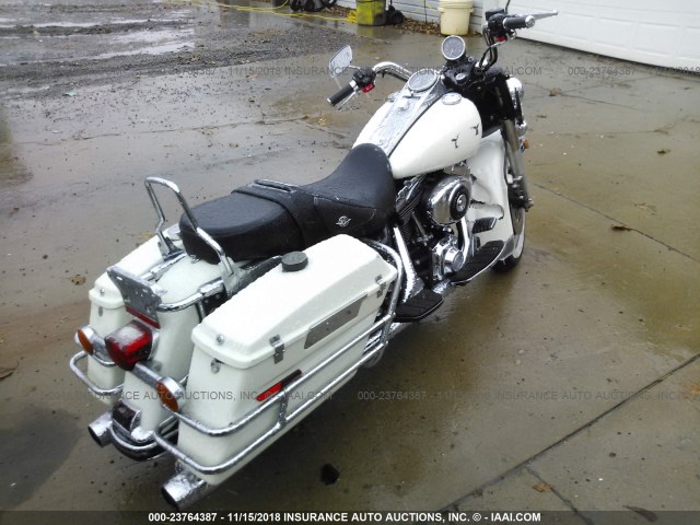 1HD1FHW19XY601516 - 1999 HARLEY-DAVIDSON FLHPI WHITE photo 4