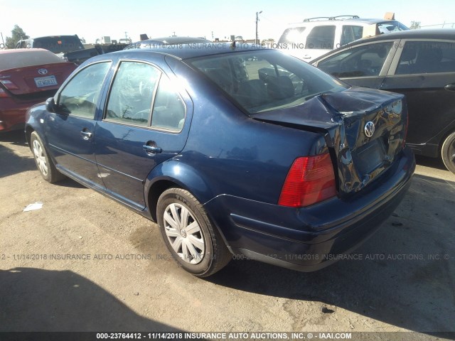 3VWRK69M52M143372 - 2002 VOLKSWAGEN JETTA GL BLUE photo 3