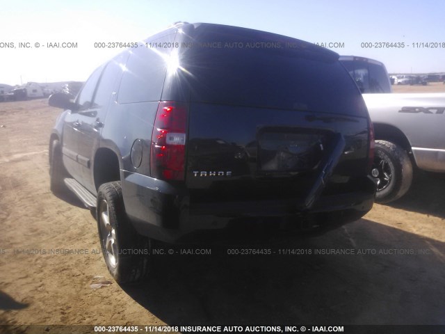 1GNFK13007R158583 - 2007 CHEVROLET TAHOE K1500 BLACK photo 3