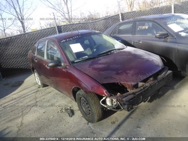 1FAFP34N87W244196 - 2007 FORD FOCUS ZX4/S/SE/SES MAROON photo 1