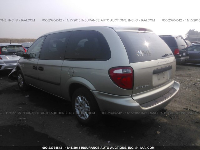 1D4GP24R17B203544 - 2007 DODGE GRAND CARAVAN SE GOLD photo 3