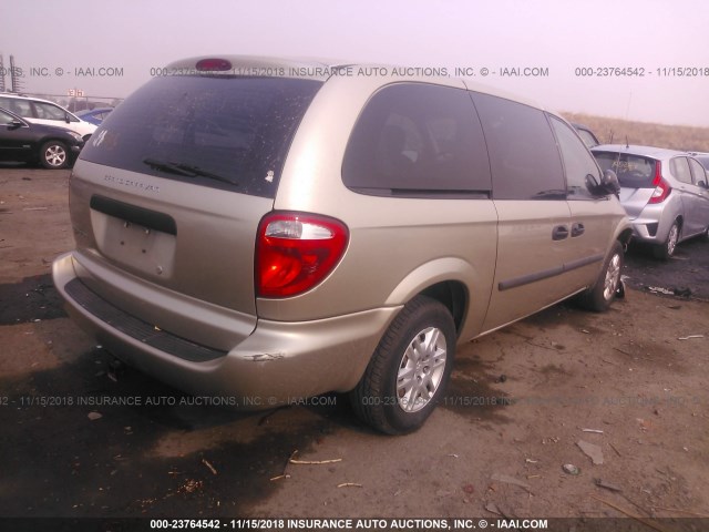 1D4GP24R17B203544 - 2007 DODGE GRAND CARAVAN SE GOLD photo 4