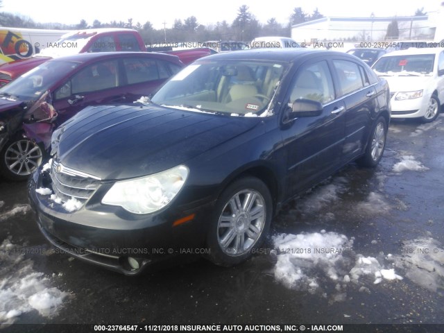 1C3LC66M08N100930 - 2008 CHRYSLER SEBRING LIMITED BLACK photo 2