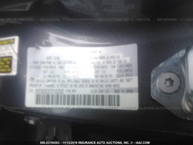 JM3TB28C870102309 - 2007 MAZDA CX-9 GRAY photo 9