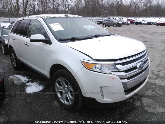 2FMDK4JC2BBA87263 - 2011 FORD EDGE SEL WHITE photo 1