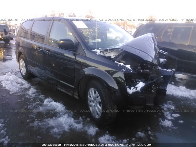 2C4RDGBG4HR866705 - 2017 DODGE GRAND CARAVAN SE BLACK photo 1