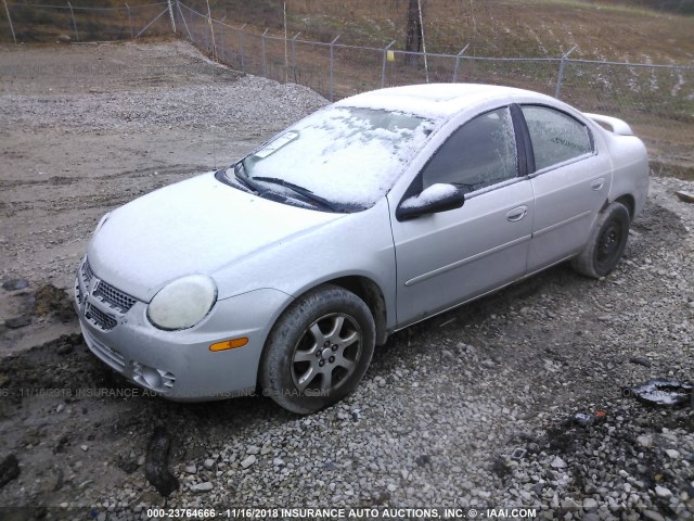 1B3ES56C35D236769 - 2005 DODGE NEON SXT SILVER photo 2