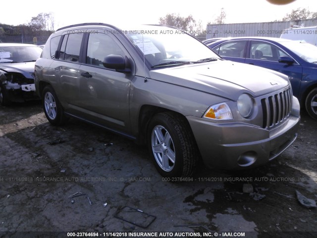 1J8FF47WX7D194767 - 2007 JEEP COMPASS GOLD photo 1