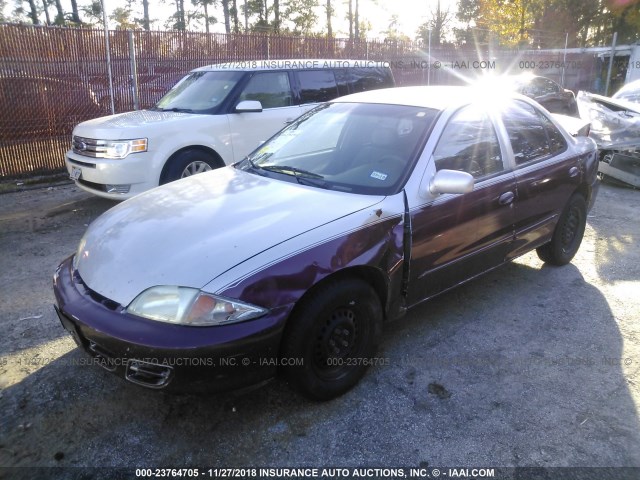 1G1JC524627301612 - 2002 CHEVROLET CAVALIER CNG MAROON photo 2