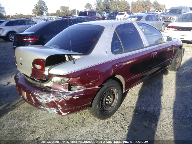 1G1JC524627301612 - 2002 CHEVROLET CAVALIER CNG MAROON photo 4