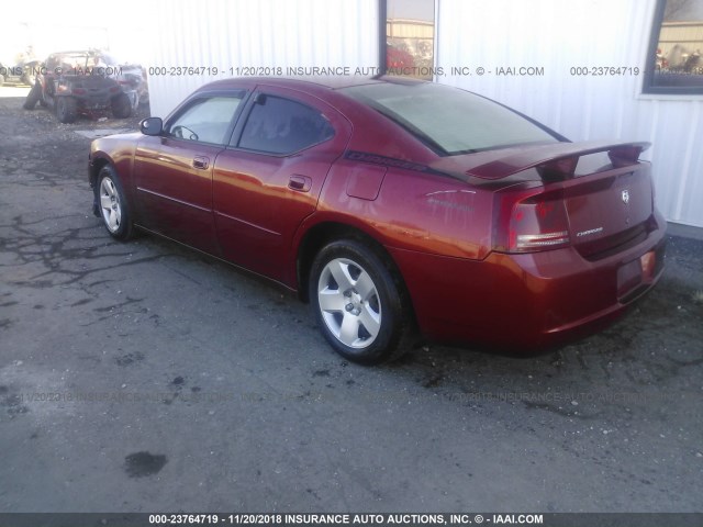 2B3KA43R96H475434 - 2006 DODGE CHARGER SE/SXT MAROON photo 3