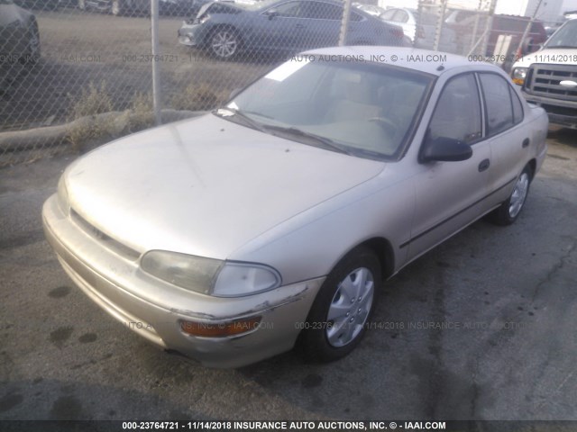 1Y1SK5264VZ437774 - 1997 GEO PRIZM LSI BEIGE photo 2