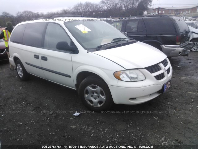 1D4GP243X3B251632 - 2003 DODGE GRAND CARAVAN SE WHITE photo 1