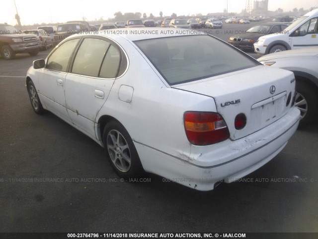 JT8BD68S6Y0111751 - 2000 LEXUS GS 300 WHITE photo 3