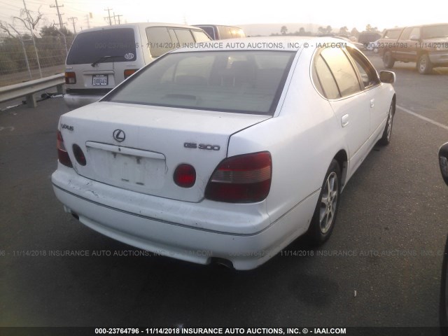 JT8BD68S6Y0111751 - 2000 LEXUS GS 300 WHITE photo 4