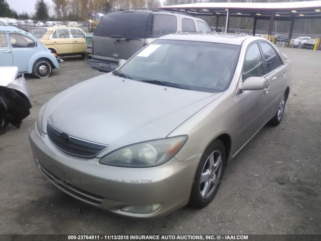 4T1BF30KX2U009970 - 2002 TOYOTA CAMRY LE/XLE/SE Qızıl foto 2