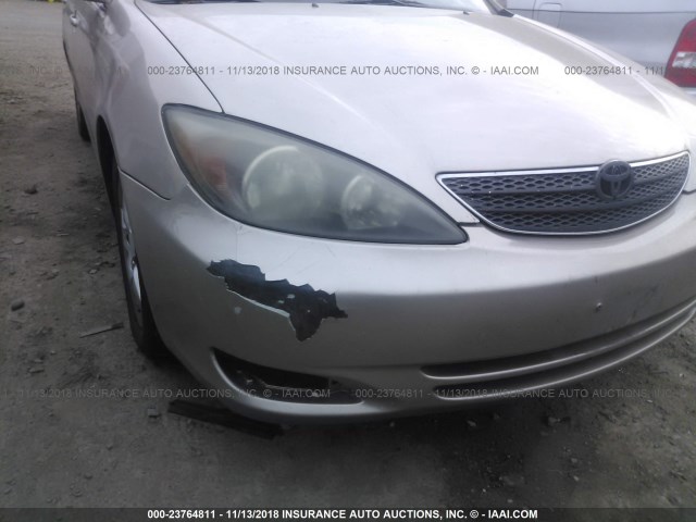 4T1BF30KX2U009970 - 2002 TOYOTA CAMRY LE/XLE/SE Qızıl foto 6