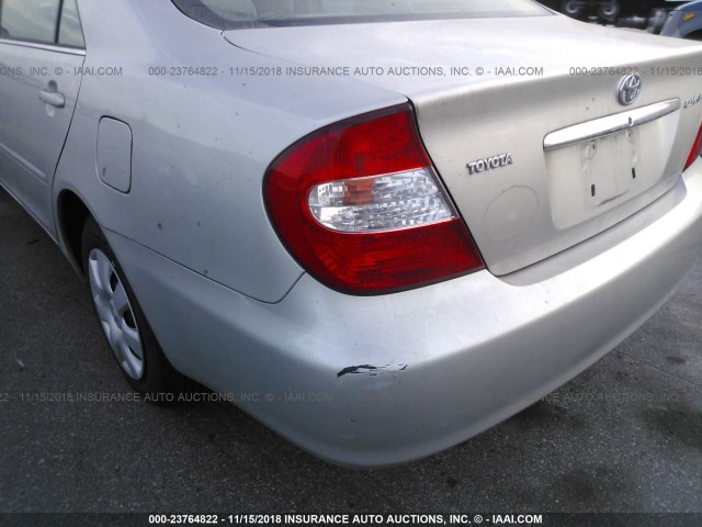 4T1BE32K23U718345 - 2003 TOYOTA CAMRY LE/XLE/SE SILVER photo 6