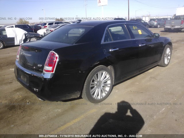 2C3CCACG9CH274904 - 2012 CHRYSLER 300 LIMITED BLACK photo 4