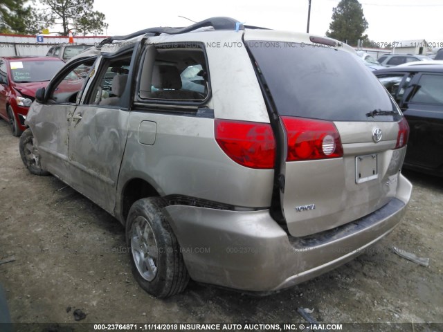 5TDZK23C17S054725 - 2007 TOYOTA SIENNA CE/LE BEIGE photo 3