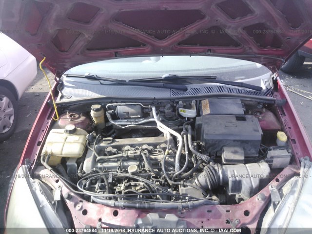 3FAFP31Z33R184218 - 2003 FORD FOCUS ZX3 RED photo 10