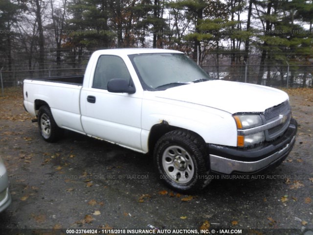 1GCEC14X95Z247207 - 2005 CHEVROLET SILVERADO C1500 WHITE photo 1