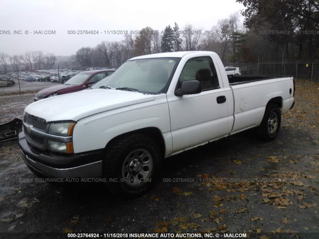 1GCEC14X95Z247207 - 2005 CHEVROLET SILVERADO C1500 WHITE photo 2