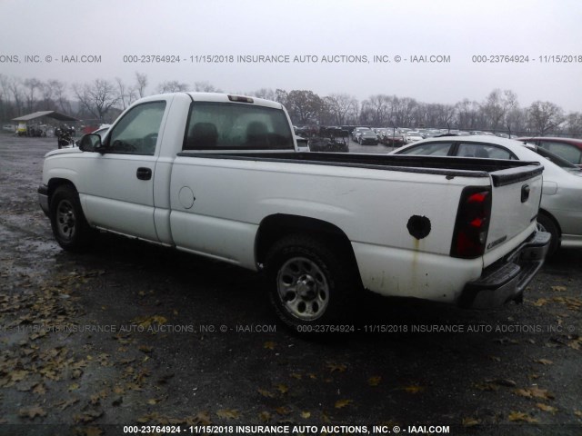 1GCEC14X95Z247207 - 2005 CHEVROLET SILVERADO C1500 WHITE photo 3