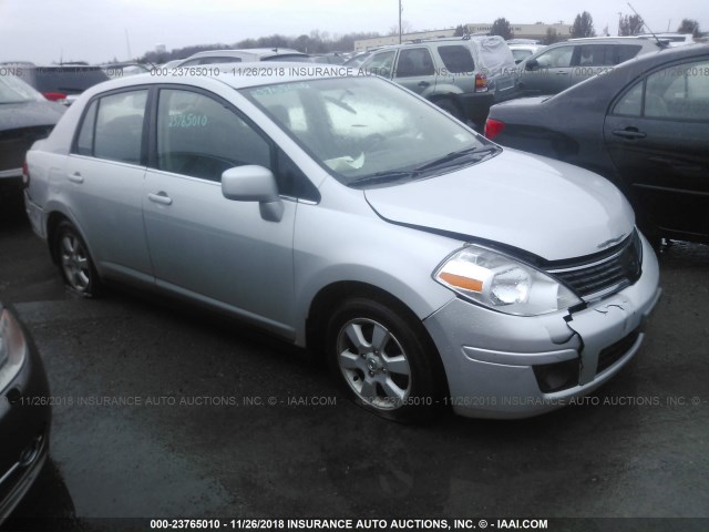 3N1BC11E17L395550 - 2007 NISSAN VERSA S/SL SILVER photo 1