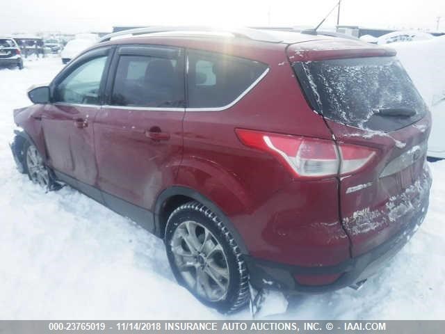 1FMCU9J9XEUA15992 - 2014 FORD ESCAPE TITANIUM RED photo 3