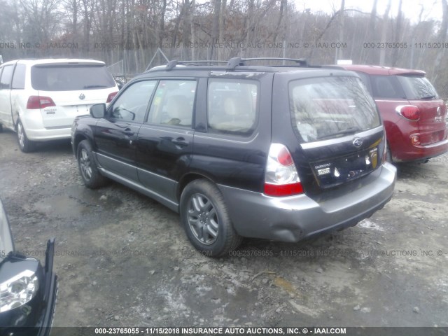 JF1SG67697H725826 - 2007 SUBARU FORESTER 2.5X LL BEAN BLACK photo 3