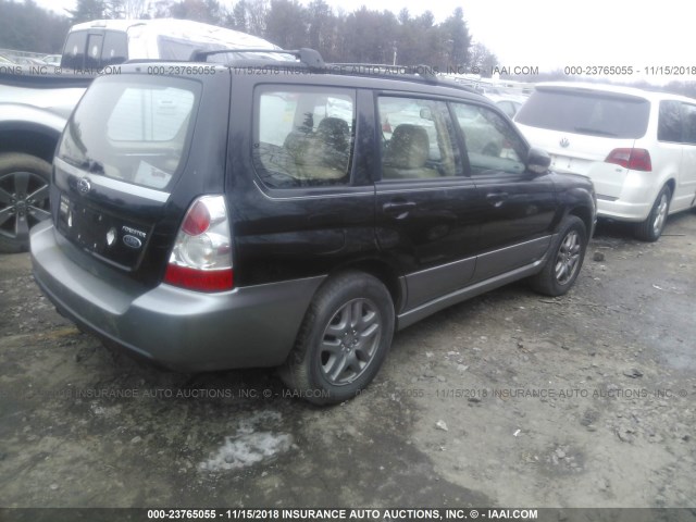 JF1SG67697H725826 - 2007 SUBARU FORESTER 2.5X LL BEAN BLACK photo 4