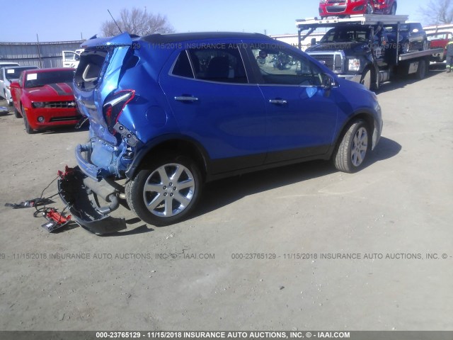 KL4CJHSB3JB519762 - 2018 BUICK ENCORE PREMIUM BLUE photo 4