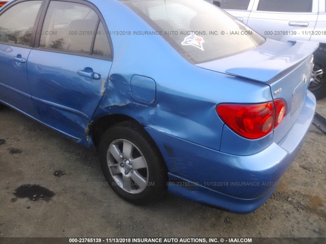 2T1BR32E87C829617 - 2007 TOYOTA COROLLA CE/LE/S BLUE photo 6