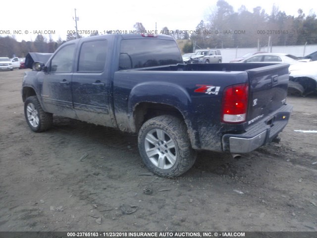 2GTEK13Y571581677 - 2007 GMC NEW SIERRA K1500 BLUE photo 3