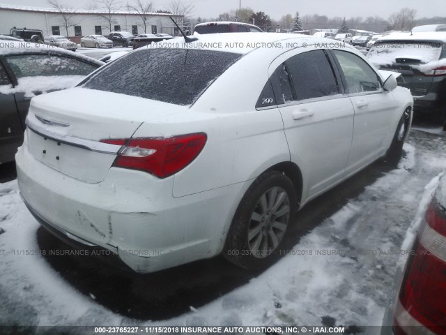 1C3CCBBB3EN151508 - 2014 CHRYSLER 200 TOURING WHITE photo 4