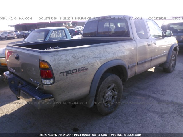 5TBBT44142S225315 - 2002 TOYOTA TUNDRA ACCESS CAB/ACCESS CAB SR5 Pewter photo 4