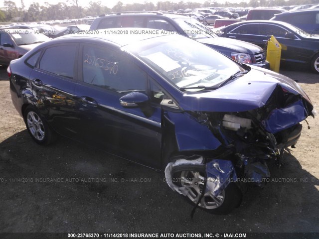 3FADP4BJ2GM110989 - 2016 FORD FIESTA SE BLUE photo 1