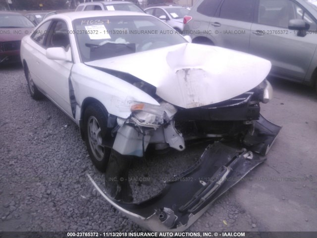 2T1CG22P0YC357324 - 2000 TOYOTA CAMRY SOLARA SE WHITE photo 1