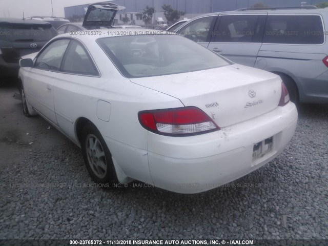 2T1CG22P0YC357324 - 2000 TOYOTA CAMRY SOLARA SE WHITE photo 3