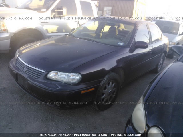 1G1NE52M8XY117107 - 1999 CHEVROLET MALIBU LS 勃艮第红 照片 2