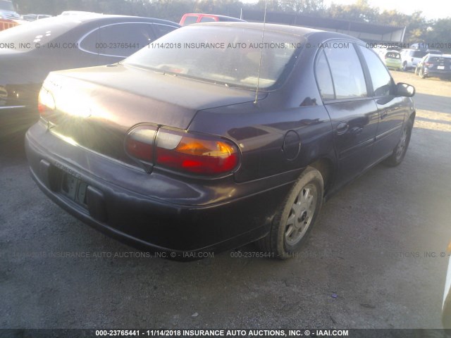 1G1NE52M8XY117107 - 1999 CHEVROLET MALIBU LS 勃艮第红 照片 4