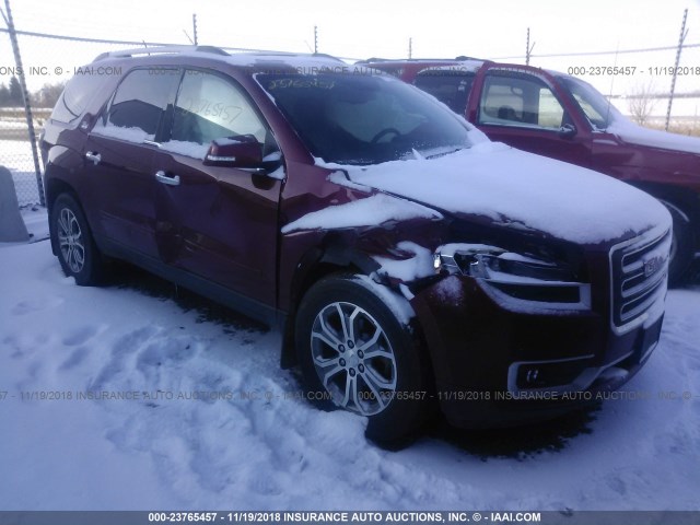 1GKKVRKD8DJ207626 - 2013 GMC ACADIA SLT-1 MAROON photo 1