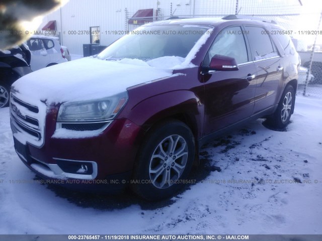 1GKKVRKD8DJ207626 - 2013 GMC ACADIA SLT-1 MAROON photo 2