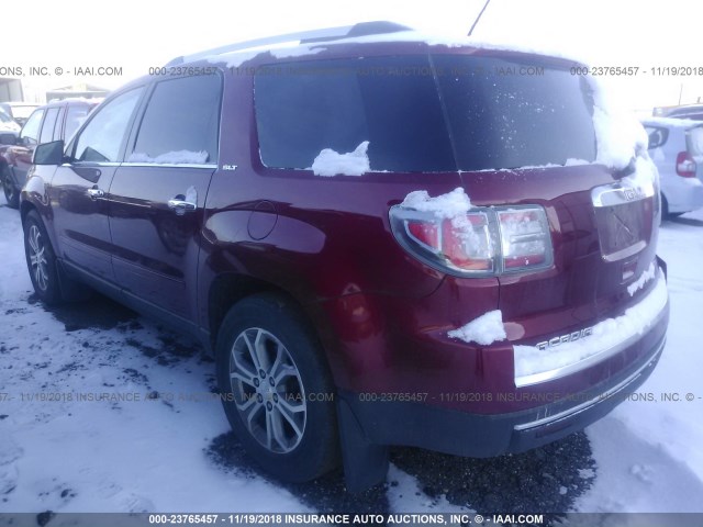 1GKKVRKD8DJ207626 - 2013 GMC ACADIA SLT-1 MAROON photo 3