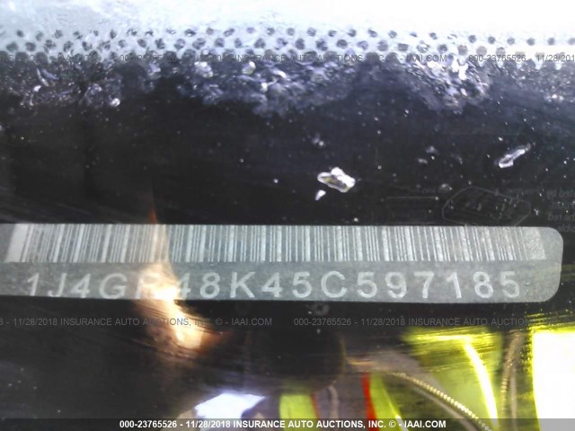 1J4GR48K45C597185 - 2005 JEEP GRAND CHEROKEE LAREDO/COLUMBIA/FREEDOM 白色 照片 9