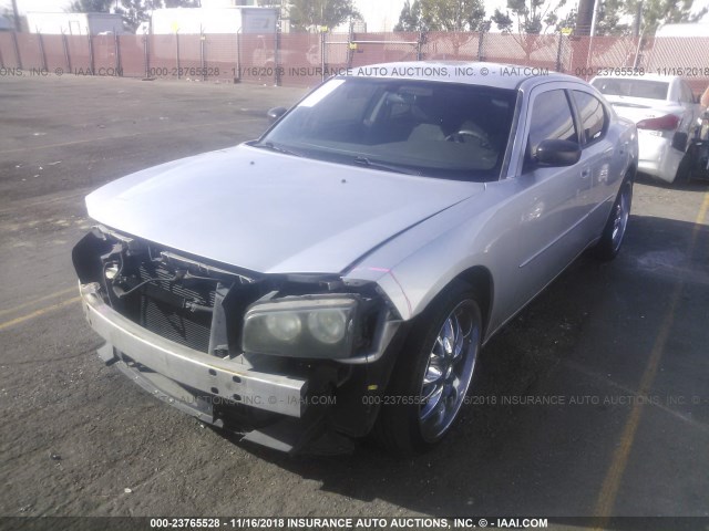 2B3KA43R67H620852 - 2007 DODGE CHARGER SE/SXT SILVER photo 2