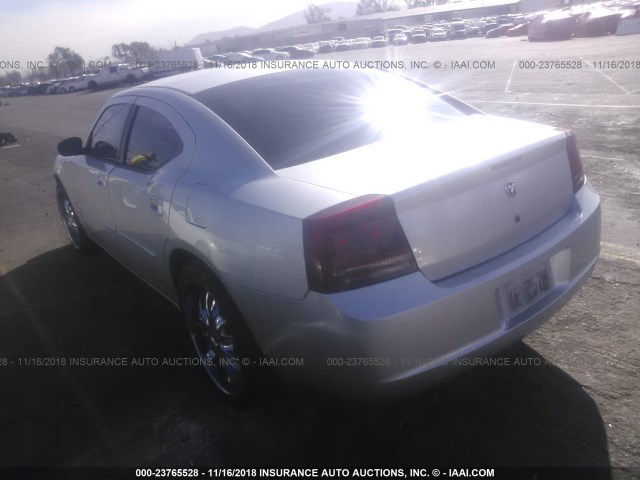 2B3KA43R67H620852 - 2007 DODGE CHARGER SE/SXT SILVER photo 3