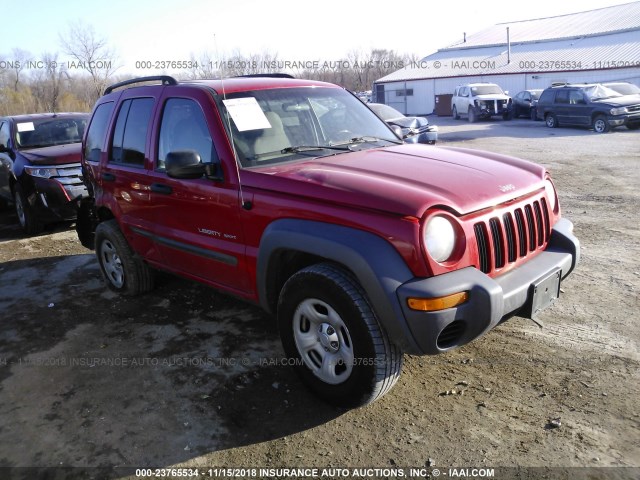 1J4GL48K83W618441 - 2003 JEEP LIBERTY SPORT/FREEDOM RED photo 1