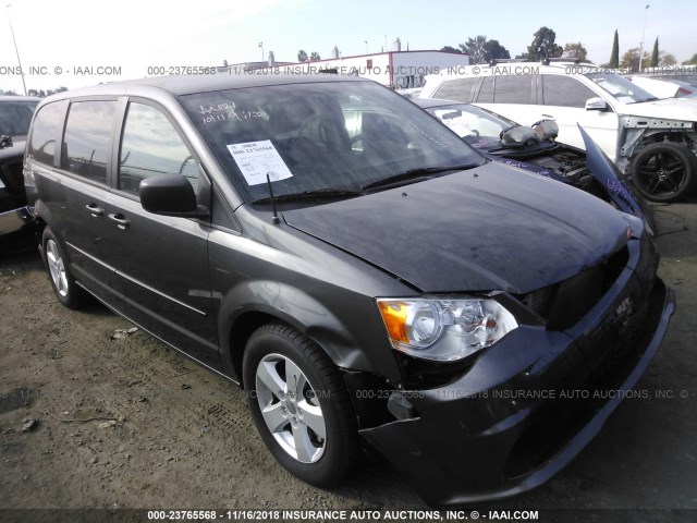 2C4RDGBG0GR125434 - 2016 DODGE GRAND CARAVAN SE GRAY photo 1